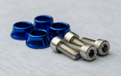 #ad Vauxhall Astra H MK5 Bonnet Hinge Stainless Bolt amp; Blue Washer kit VXR Turbo SRI GBP 14.99