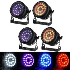 4pcs 24X6in1 RGBWA UV Waterproof Led Zoom Par Light Outdoor Stage Church Light