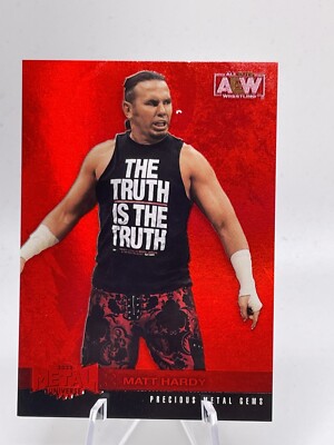 2022 SKYBOX METAL UNIVERSE AEW PMG RED #53 Matt Hardy /100 - See Photos