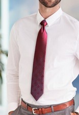 Square Compass Masonic Neck Tie - Maroon