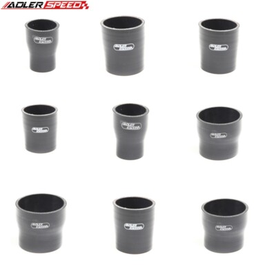 Black 3.5 to 4 Silicone Straight Reducer Coupler Hose Turbo 89