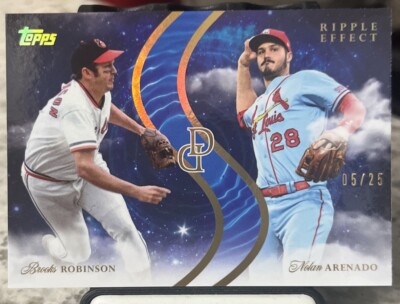 2024 Dynamic Duals Brooks Robinson Nolan Arenado Ripple Effect Sapphire /25