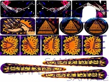 (NEW DESIGN 2018)  GOTTLIEB STARGATE- CUSHIONED PINBALL TARGET & FLIPPER ARMOUR 