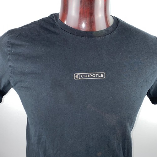 Chipotle Food Restaurant T-Shirt Unisex Black Text Messages Theme Logo * - Picture 3 of 7