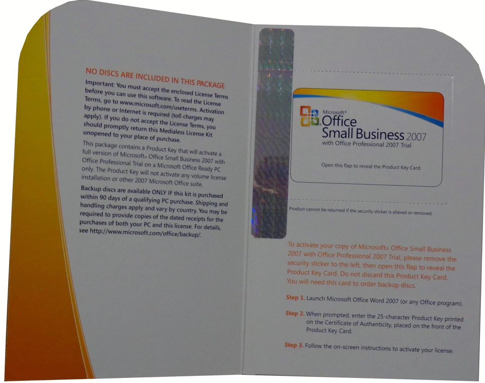 OFFICE 2007 Small Business Vollversion Dauerlizenz Word Excel PowerPoint Outlook - Bild 3 von 4