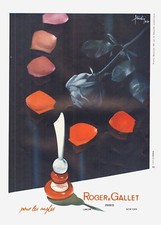 PUBBLICITA' 1951 ROGER & GALLET PARIS PROFUMO COSMESI BELLEZZA FOTO LA MANNA 