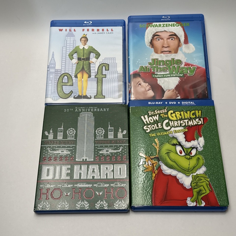 Mixed Lot of 12 Christmas Blurays Home Alone, Love Actually, Elf