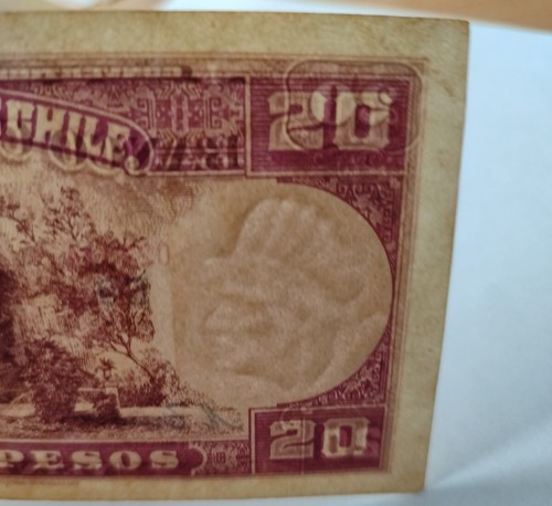 CHILE 20 Pesos 24 XII 1947 SELTEN wie abgebildet - Bild 6 von 6