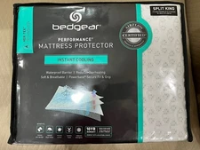 Bedgear BGM026008- Ver-Tex Mattress Protector- Split King - White (NEW)