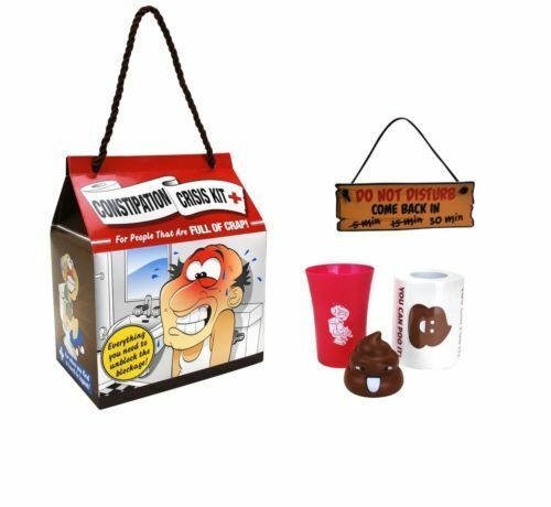 Constipation Crisis Kit For People Who Are Full of Crap Gag Gift Coworker Boss - Picture 1 of 1