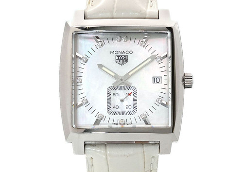 TAG Heuer Monaco WAW131B Quartz Unisex Luxury Stainless Steel ...