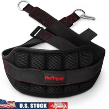 Low Profile Padded Weightlifting Belt Squats & Supportive Lift Stability New