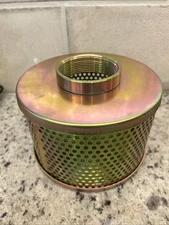 2”  Plated steel, 4"x6" pump suction screen Strainer Filter Sold each