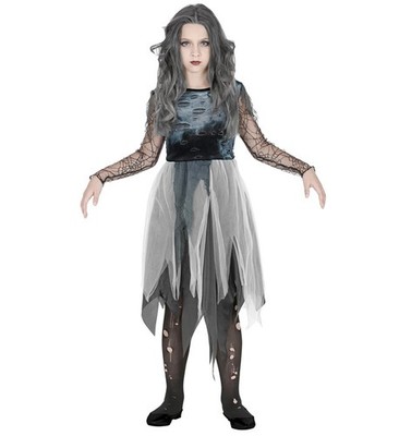 Widmann Ghostly Spirit (Dress) (140 cm / 8-10 Years) Grey