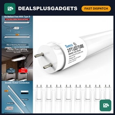 10 Pack 2ft T8 Led Tube Light Bulbs 10w 5000k Energy Efficient Ballast Bypas