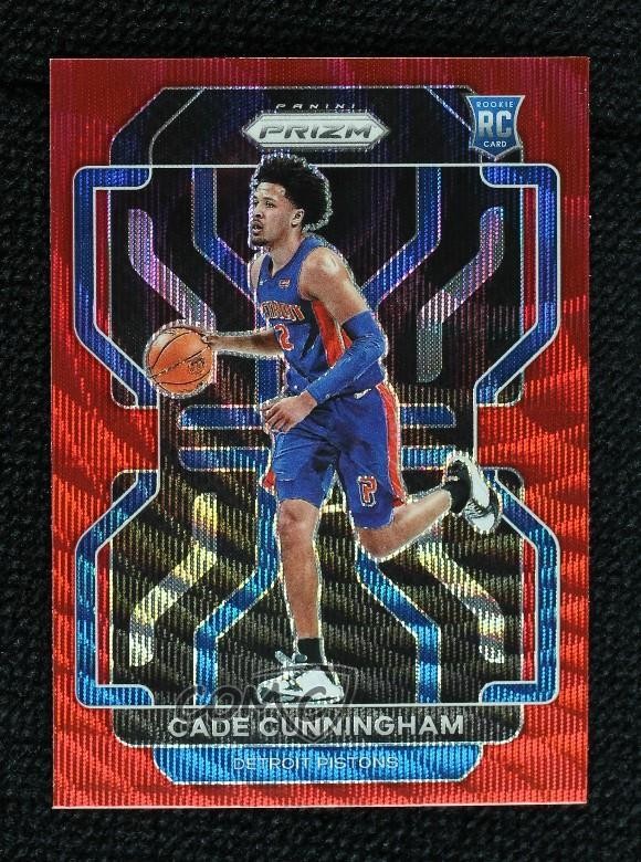 2021-22 Panini Prizm Ruby Wave Prizm Cade Cunningham #282 0ca0