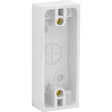Pattress Box Architrave Electrical Back Box 25mm - White