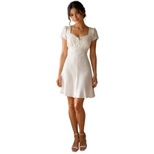 Deadstock Jessica McClintock Women's Gunne Sax Dress White NWT 9/10
