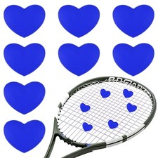 Tennis Dampener, Heart Silicone Tennis Racket Dampeners 8 Pcs Blue