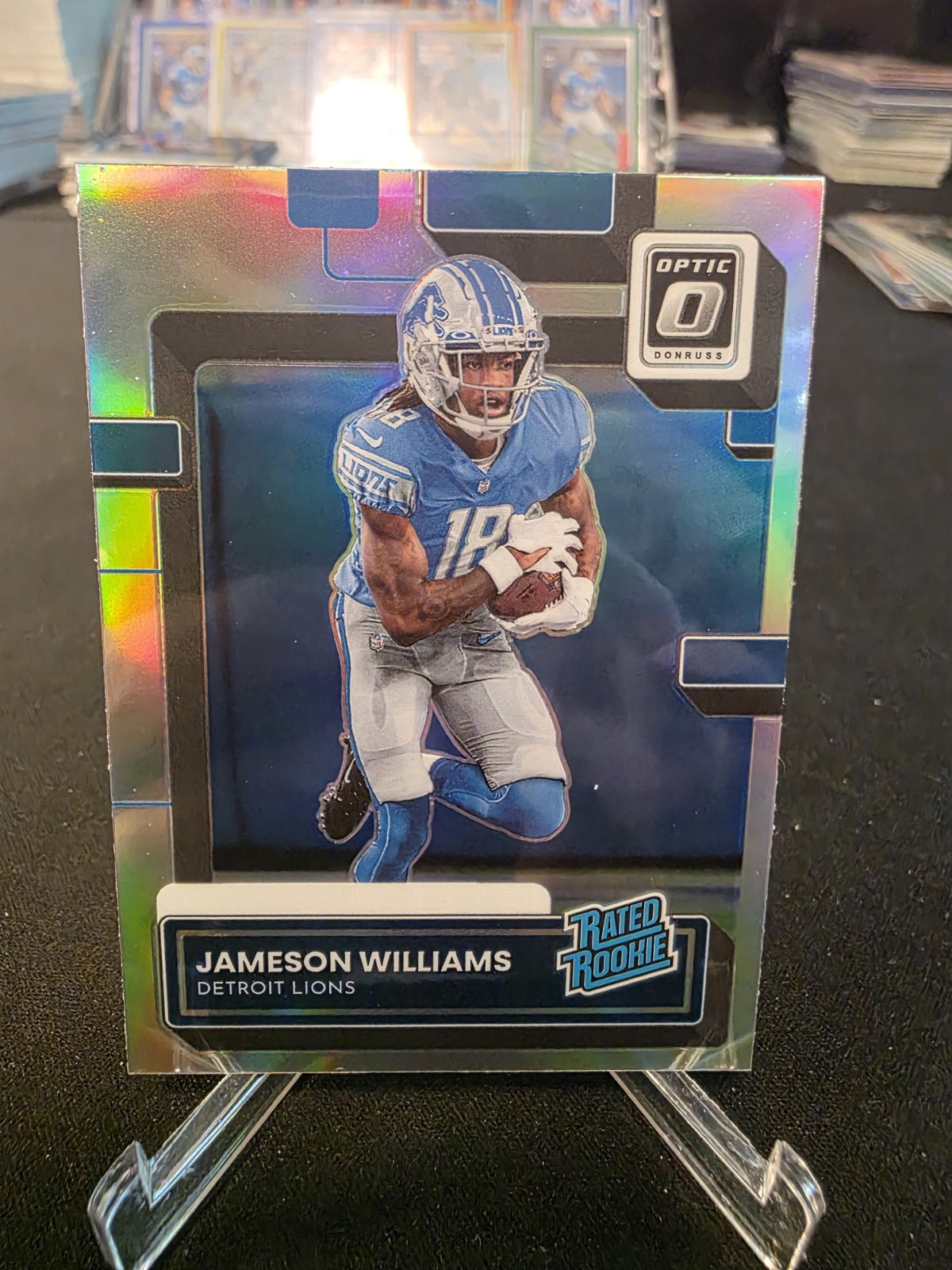2022 Donruss - Rated Rookie Jameson Williams Optic Preview Red & Green (RC)
