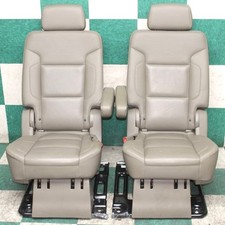 20 Yukon Xl Dune Tan Leather Heat Rear 2nd Row Captains Bucket Seats Oe Oem Wty 20 Yukon Xl Dune Tan Leather Heat Rear 2nd Row Captains Bucket Seats Oe Oem Wty