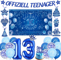 Deko 13. Geburtstag Teenager Junge - 13 Geburtstagsdeko Girlande Luftballons Und