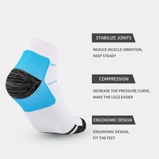 Compression Socks Ankle Support For Men Women Pain Relief Leg Plantar Fasciitis