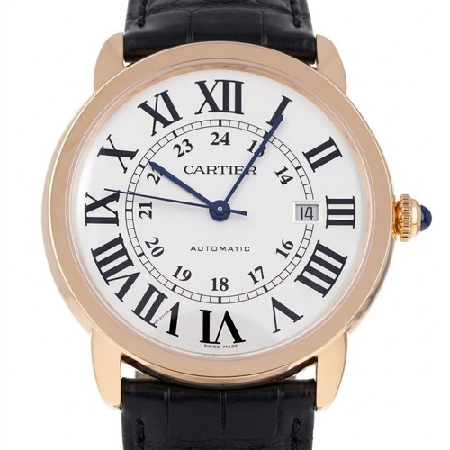 Cartier Ronde Solo XL 42mm W6701009 18K Rose Gold Men's Watch