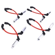 11" 10mm Spark Plug Wire Set Chevy LS1 VORTEC GM LS LT LSX LQ9 Truck SUV Red 45*