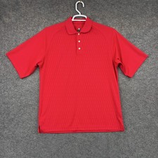 Bollé Polo Shirt Mens Medium Red Argyle Golf...
