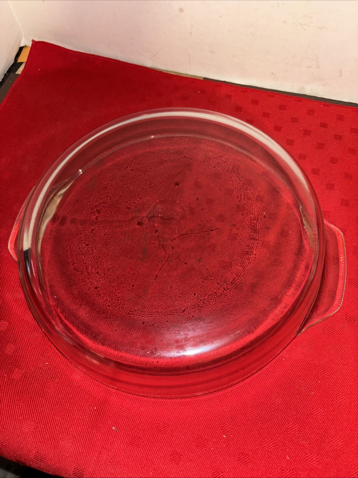 Vintage Anchor Hocking Fire King 9" X 2" Clear Cake  Baking Dish-429 Estate Find