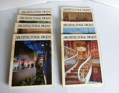 VTG Lot of 7 Architectural Digest Magazine 1983 1985 Various Months