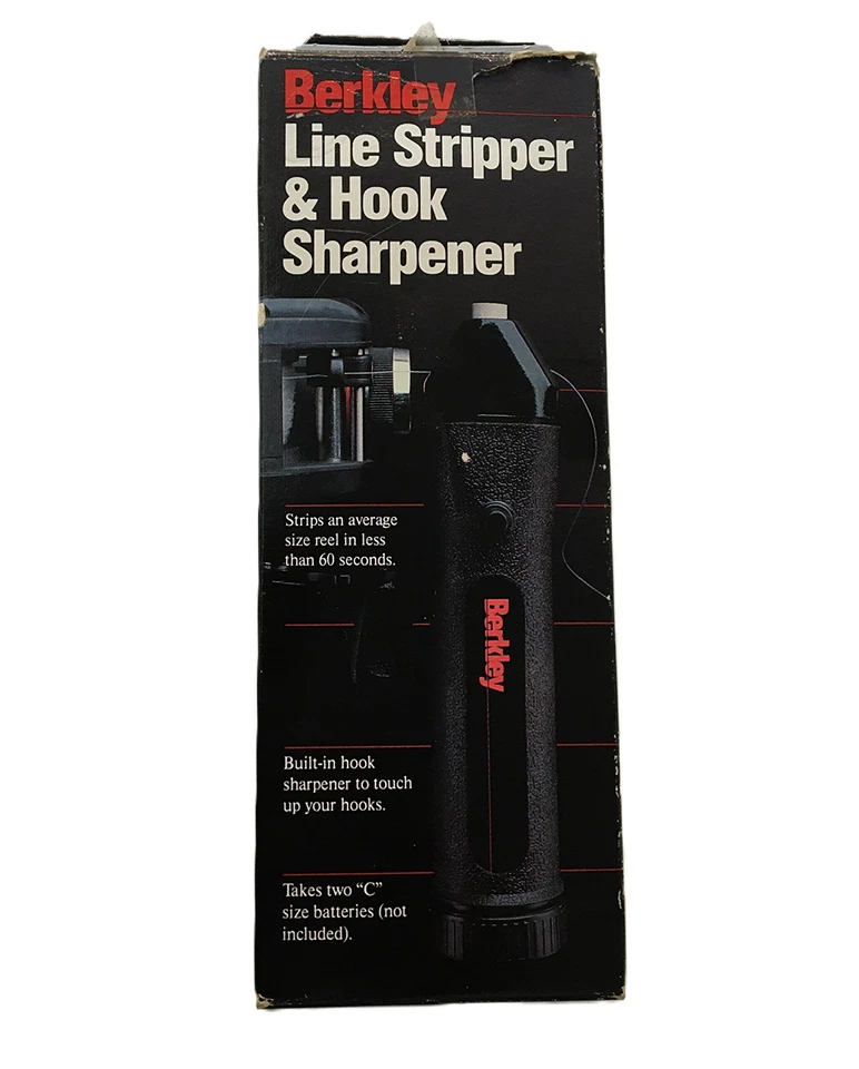 Pelador y afilador de ganchos Berkley Line funciona con pilas vintage Foto 2 de 4