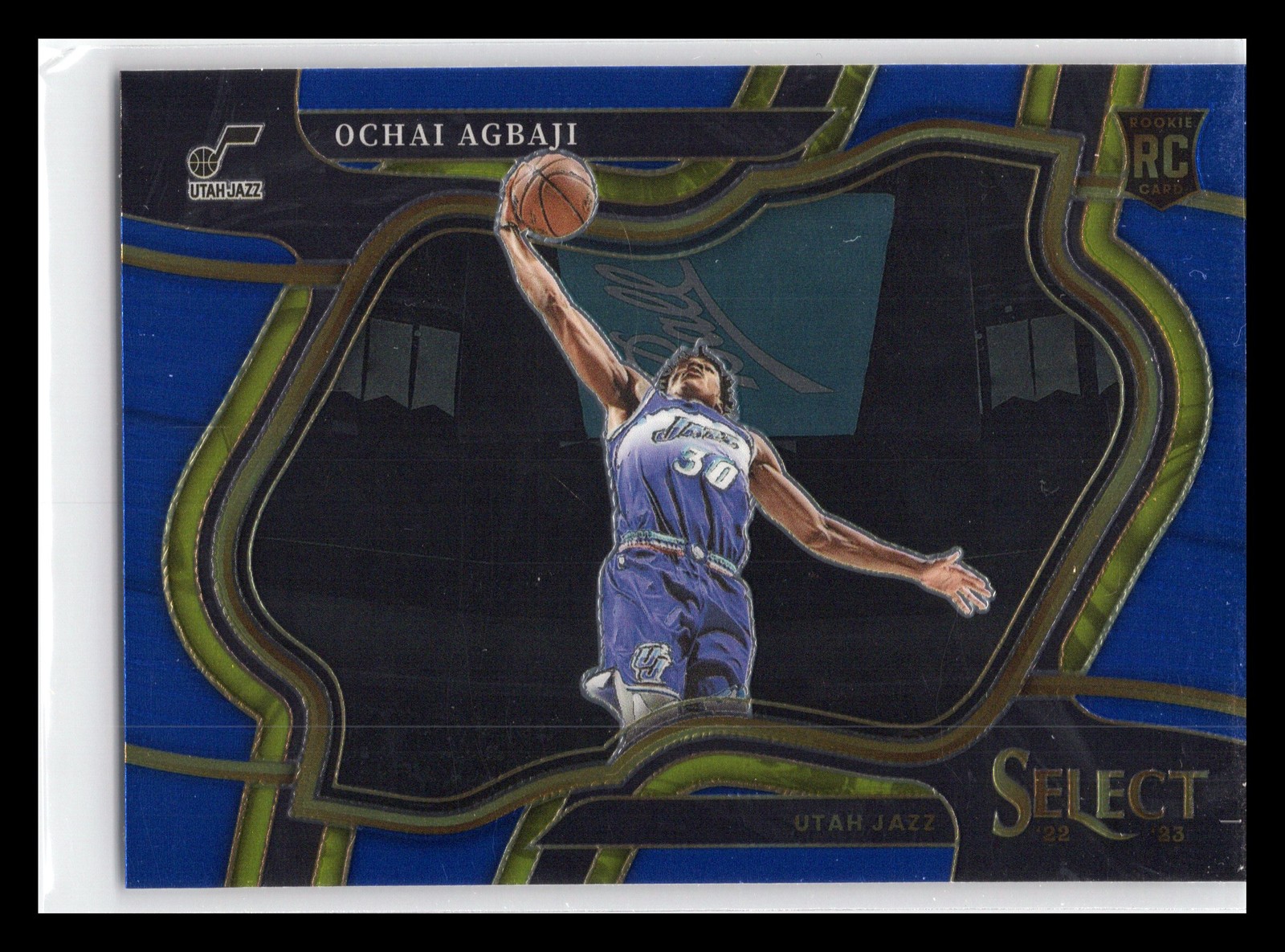 2022-23 Panini Select #289 Ochai Agbaji Blue (Retail Base) Utah Jazz