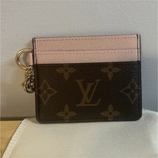 Louis Vuitton pink charms monogram card holder