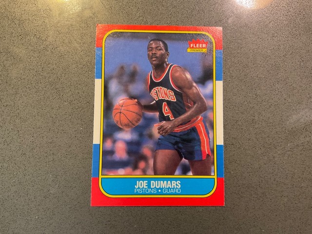 1986-87 Fleer - Joe Dumars #27 (RC)