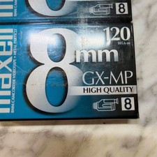 Lot of 2 Maxell GX-MP 120 8mm Camcorder Videotape Blank Cassette Tapes Sealed