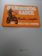 MARTIN LAMPKIN 1975 WORLD TRIALS CHAMPION HAMMONDS SAUCE STICKER