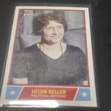 Topps Heritage Notable Americans Helen Keller Political Activist Trading Card