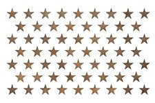 50 Star Stencil Template   Reusable 10.5 x 15 Inch Mylar Plastic for White