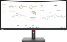 Lenovo ThinkVision T34w-30 34" Class UW-QHD Curved Screen LED Monitor