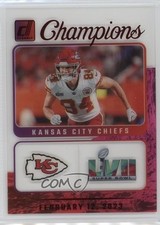 2023 Panini Clearly Donruss Clearly Champions Red 69/100 Justin Watson #13 8c1