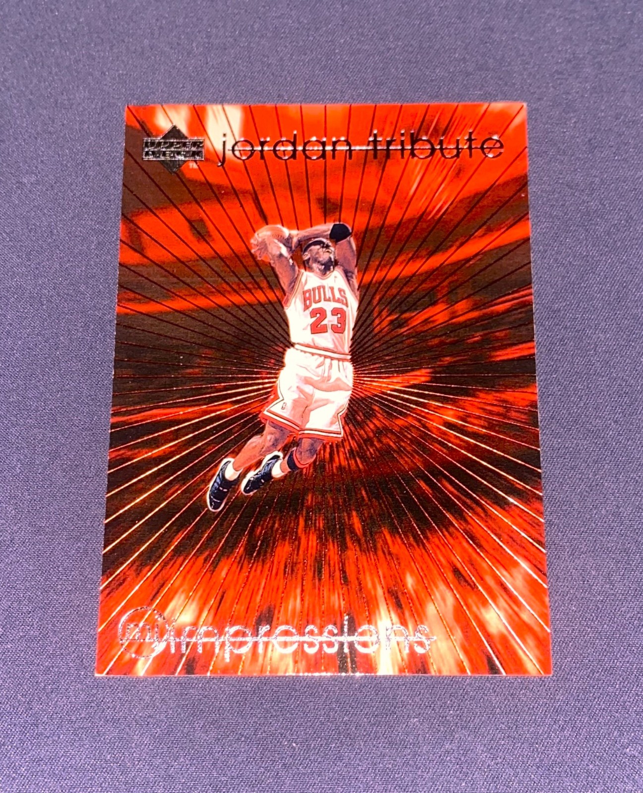 1997 Upper Deck Michael Jordan MJ Impressions Tribute #MJ52 Red Foil SP Insert