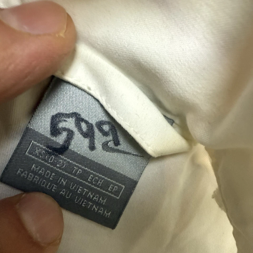 Vintage Y2K Nike Striped Windbreaker Jacket Women’s XS White Orange 90s - Image 4 of 4