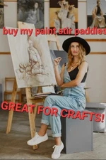 Arts and Crafts Supplies Wooden Paint Sticks  300 Pieces