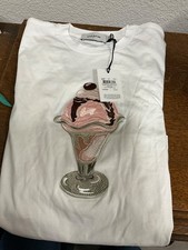 NWT Coach Women's Cropped T-Shirt Size XS White Garment Dye Organic 100 Cotton