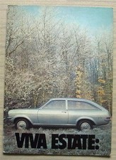 VAUXHALL Viva Estate 1256cc & 1800 Car Sales Brochure March 1972   V2086/3/72