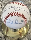 Bill Mazeroski Dick Groat Autographed Baseball Pittsburg Pirates HOF