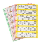 Value Bingo Flyers Quickies Pad Of 600 Tickets 6 TV Bright Colours 1-90