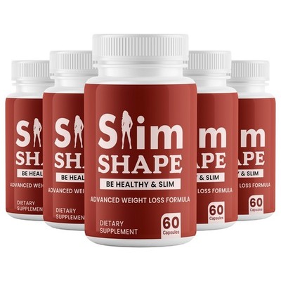 (5 Pack) Slim Shape Pills for Weight Loss Advanced Fat Burner Formula 60Caps